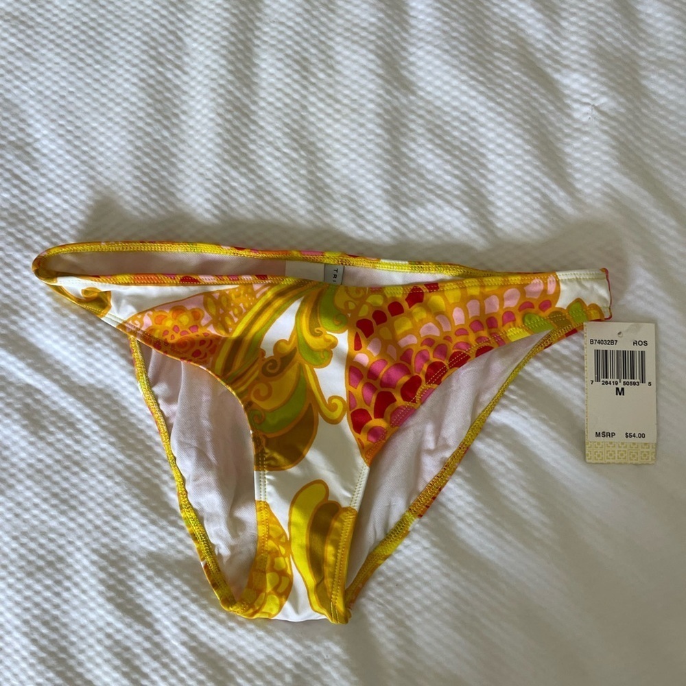 Trina Turk Yellow and Pink Bikini Bottom